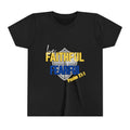 Youth Tee - "Be Faithful Not Fearful" Psalm 27:1 Christian Kids Shirt