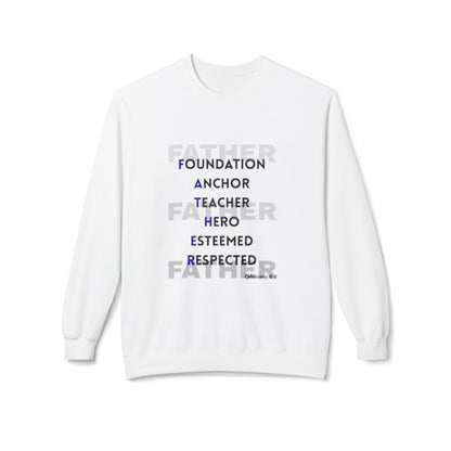 Father Acronym Crewneck Sweatshirt – "Father: Foundation, Anchor, Teacher, Hero" Gift - Bri Mone&