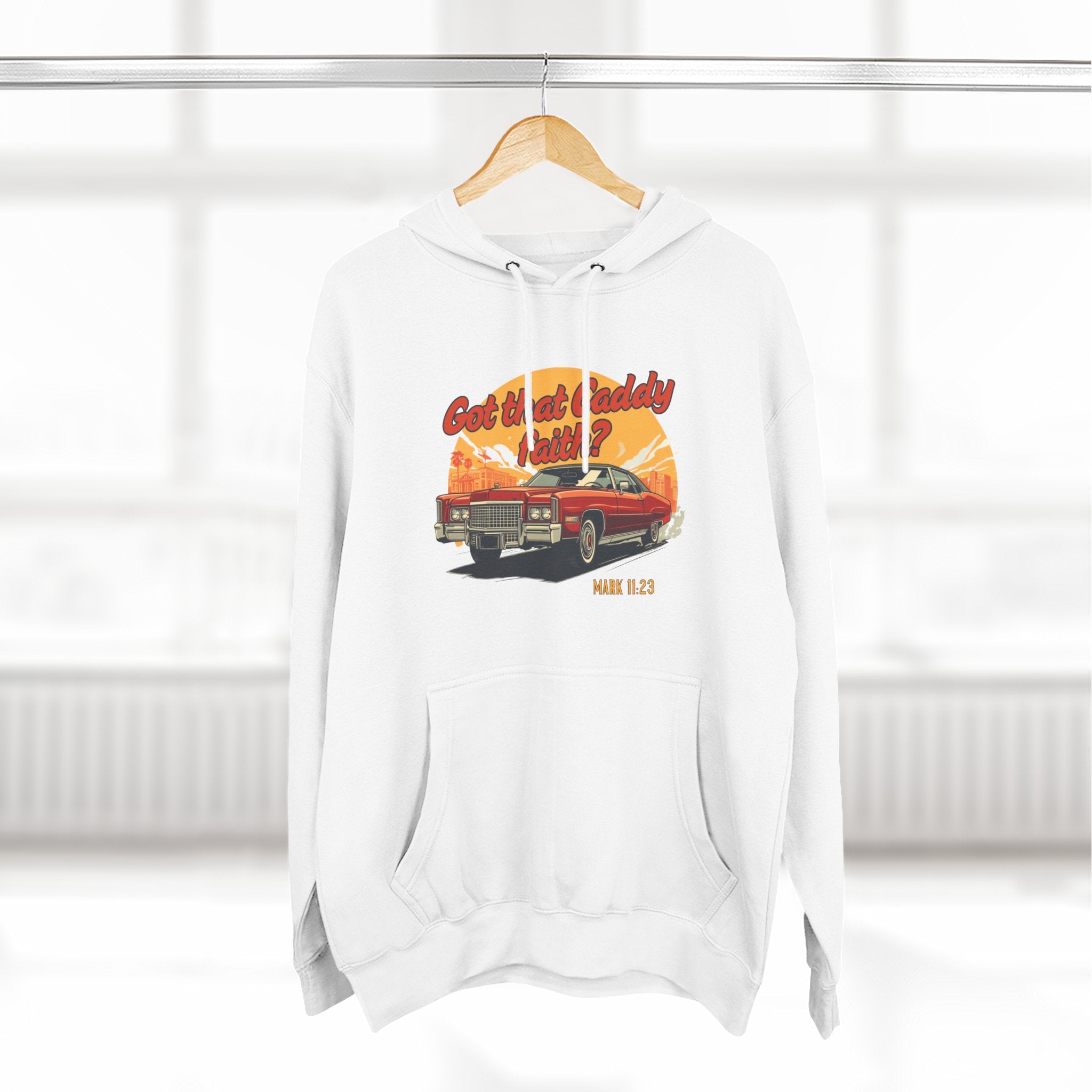 Caddy Faith Unisex Hoodie – Retro Graphic