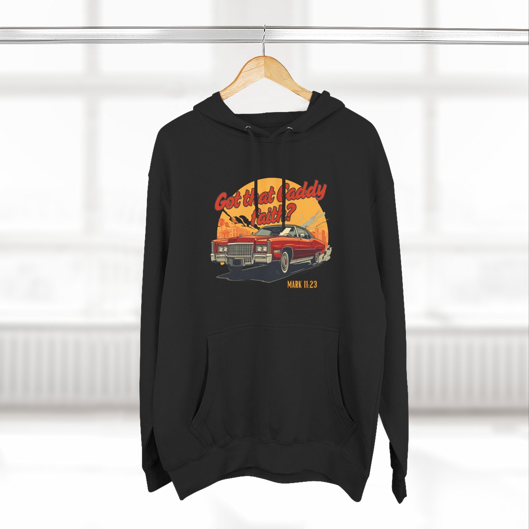 Caddy Faith Unisex Hoodie – Retro Graphic