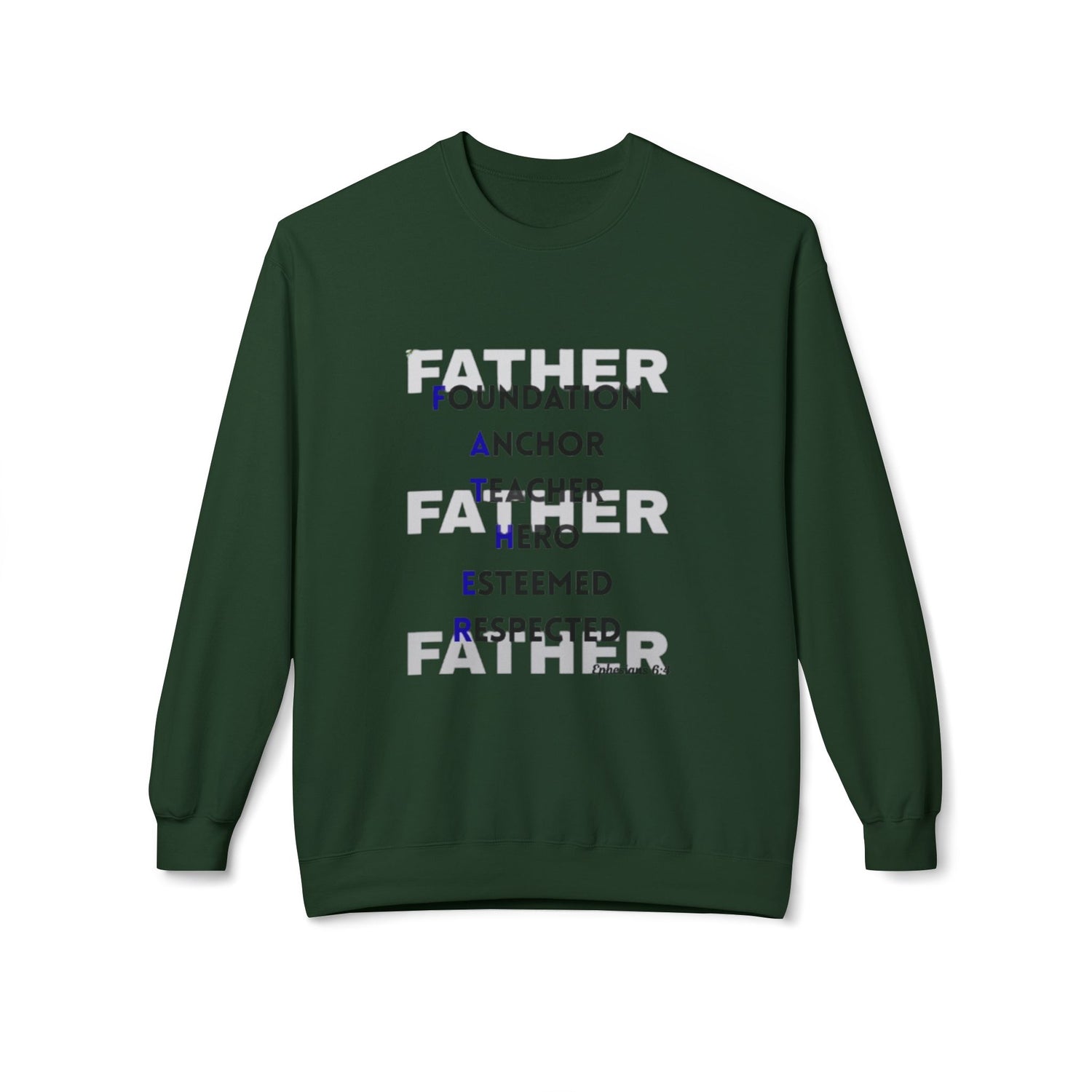 Father Acronym Crewneck Sweatshirt – "Father: Foundation, Anchor, Teacher, Hero" Gift - Bri Mone&