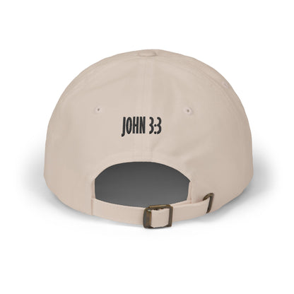 Classic Dad Cap — 2xB (Two Times Born) Embroidered Baseball Hat, John 3:3 Christian Faith Dad Hat - Bri Mone&