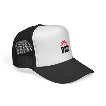 Girl Dad Trucker Cap — Vintage Bold Script Baseball Hat for New Dads &amp; Father&